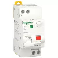Выключатель автоматический дифференциального тока (дифавтомат) RESI9 1P+N С 32А 6000A 30мА тип AС R9D25632 Schneider Electric