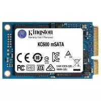 SSD mSATA Kingston 1.0Tb KC600 Series (SATA3, up to 550/520Mbs, 90000 IOPS, 3D TLC, SM2259)