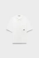 Поло C.P. Company 20/1 jersey boxy polo shirt gauze white для мужчин цвет белый размер 52