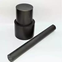 Стержень фторопластовый Ф4К20 черный, диаметр 30мм длина 100 мм (+/-3мм), круг из фторопласта