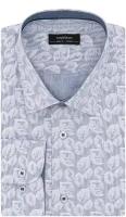 Рубашка мужская длинный рукав CASINO c213/151/7834/Z/1p, Полуприталенный силуэт / Regular fit, цвет Голубой, рост 164-172, размер ворота 44