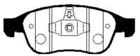 Колодки тормозные RENAULT DUSTER 10-/FLUENCE 10-/MEGANE III 08- передние