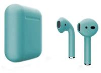 Беспроводные наушники Apple AirPods 2 Color (без беспроводной зарядки чехла), матовый бирюзовый