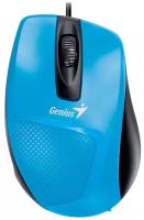 Мышь Genius Mouse DX-150X, проводная, оптическая, 1000 dpi, USB, синяя