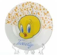 Тарелка закусочная (десертная) Pasabahce Tweety, D=19,5 см