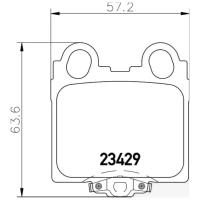 Колодки дисковые задние для lexus gs300/400 97 /is200/300 01 Nisshinbo NP1038