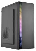 Компьютерный корпус ATX Filum S17 черный, без БП, RGB strip, USB 3.0/2.0