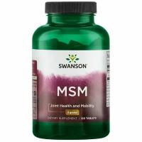 Swanson MSM 1500 mg (Метилсульфонилметан 1500 мг) 120 таблеток (Swanson)