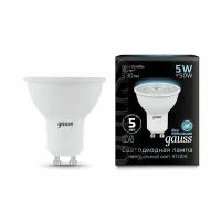 Лампа светодиодная LED софит 5W GU10 530Лм 4100К 220V Gauss Black (Gauss), арт. 101506205