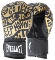 Перчатки тренировочные Everlast Spark 14oz черный/золотой