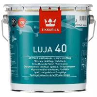 Краска акриловая Tikkurila Luja 40 влагостойкая моющаяся полуглянцевая белый 2.7 л