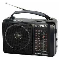 Ретро радиоприемник SUPRA ST-18U с телескопической антенной, AM/FM/SW,MP3, работой от сети и батареек, USB, SD