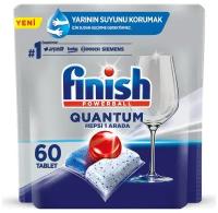 Капсулы для мытья посуды Finish Quantum для посудомоечной машины, таблетки для посудомоечных машин, 60 шт