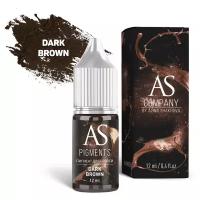 AS Company (AS Pigments, Алина Шахова, Пигменты Шаховой) Пигмент для татуажа бровей Dark brown (Брюнет), 6 мл