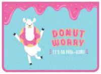 Папка для тетрадей 2 отделения А4 ArtSpace "Donut worry", пластик, на молнии