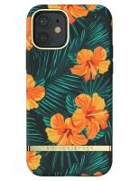 Чехол Richmond & Finch SS21 для iPhone 11, цвет Зеленый/Оранжевый (Orange Hibiscus) (R44961)