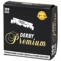 Derby Premium Barber Razor - Сменные лезвия для бритья 100 шт