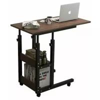 Прикроватный столик для ноутбука или планшета, на колесиках, с регулировкой высоты, с полками