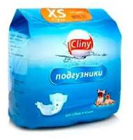 Cliny (Клини) Подгузники для животных весом 2-4 кг XS 11 шт