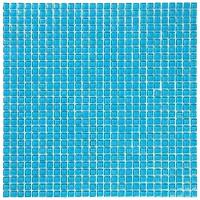VPC-103 Blue Marine Мозаичная плитка для ванной Vidromar Pure color голубой квадрат глянцевый