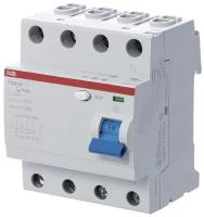 Выключатель дифференциальный УЗО ABB 4P F204 AC-63/0,3 (1шт) (арт. 2CSF204001R3630)