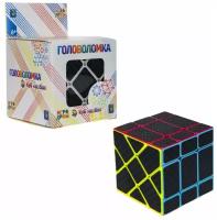 Головоломка "Куб карбон" прямоугольники 5.5х5.5 см арт.Т20236