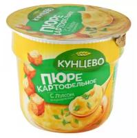 Картофельное пюре с луком и сухариками 40г