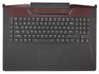 Клавиатура для ноутбука Lenovo Ideapad Y910-17ISK (5CB0M56059, 5CB0M56064) чёрная с черным топкейсом