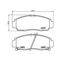 Колодки дисковые передние для honda jazz 1.2i/1.4/stream 1.7i/2.0i 01 Nisshinbo NP8010