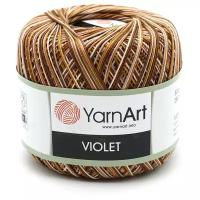 Пряжа YarnArt 'Violet Melange' 50гр 282м (100% мерсеризированный хлопок) (506 меланж) 6 шт