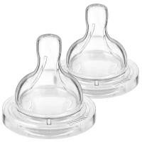 Philips Avent Соска силиконовая медленный поток 1+ SCF632/27 2 шт