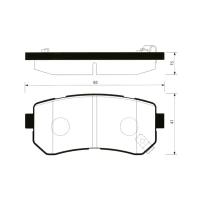 Колодки тормозные задние Sangsin SP1187