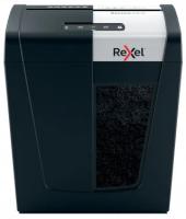 Rexel Шредер Rexel SECURE MC6 EU черный (секр. P-5)/фрагменты/6лист./18лтр./скрепки/скобы