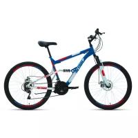 Велосипед ALTAIR MTB FS 26 disc синий/красный размер рамы (18)