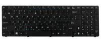 Клавиатура для ноутбука Asus K50, K51, K60, K61, K70, F52, P50, X5 Series. Плоский Enter. Черная, с рамкой. PN: MP-07G73RU-5283