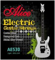 Комплект струн для электрогитары Alice AE530L, никель, 10-46 c покрытием, продлевающим срок службы струн