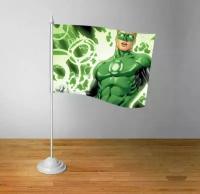 Флажок настольный Зелёный фонарь, Green Lantern №1
