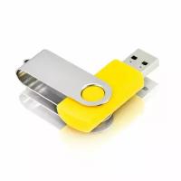 USB флешка, USB flash-накопитель, Флешка Twist, 64 Гб, желтая, арт. F01 USB 3.0 10шт