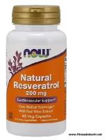 Natural Resveratrol 200 mg 60 капсул Ресвератрол NOW Foods