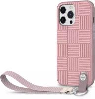 clip-case Moshi Altra With Wrist Strap для смартфона Apple iPhone 13 Pro силикон, розовый рисунок (99MO117312) для Altra With Wrist Strap для смартфона Apple iPhone 13 Pro силикон, розовый рисунок (99MO117312) розовый