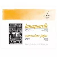 Lana Склейка для акварели "Lanaquarelle", 300 г/м2, 23х31 см, 20 л, хлопок 100%, гладкая