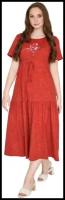 Платье Оптима Трикотаж, размер 54, бордовый