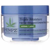 Hempz Triple Moisture Herbal Body Scrub - Скраб для тела, Тройное увлажнение, 176 г