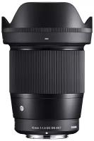 Объектив Sigma AF 16mm f/1.4 DC DN Contemporary Fujifilm X-mount, черный