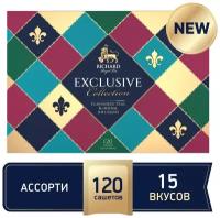 Чай Richard Exclusive Collection Fruit & Herbal Teas ассорти подарочный набор, лимон, клубника, 470 г, 120 пак