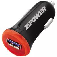 Универсальное зарядное устройство ZIPOWER USB PORT (1A)CAR CHARGER WITH LED