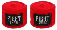Бинты FIGHT EMPIRE, боксёрские, эластичные, длина 5 м, цвет красный