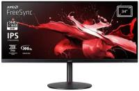 LCD Acer 34" Nitro XV340CKPbmiipphzx черный {IPS 3440x1440 144Hz 1ms 21:9 1000:1 250cd 178/178 HDMI DisplayPort M/M US