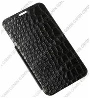 Кожаный чехол для Samsung Galaxy S5 Armor Case - Book Type (Crocodile Black)
