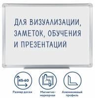 Доска магнитно-маркерная Staff, 45х60 см, алюминиевая рамка